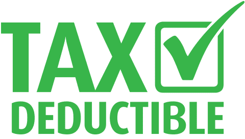 Tax Deductible Green Logo